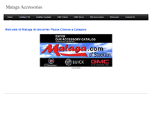 Tablet Screenshot of matagaaccessories.com
